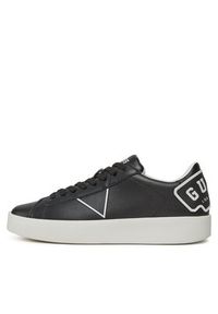 Guess Sneakersy FM8PBL LEA12 Czarny. Kolor: czarny. Materiał: skóra