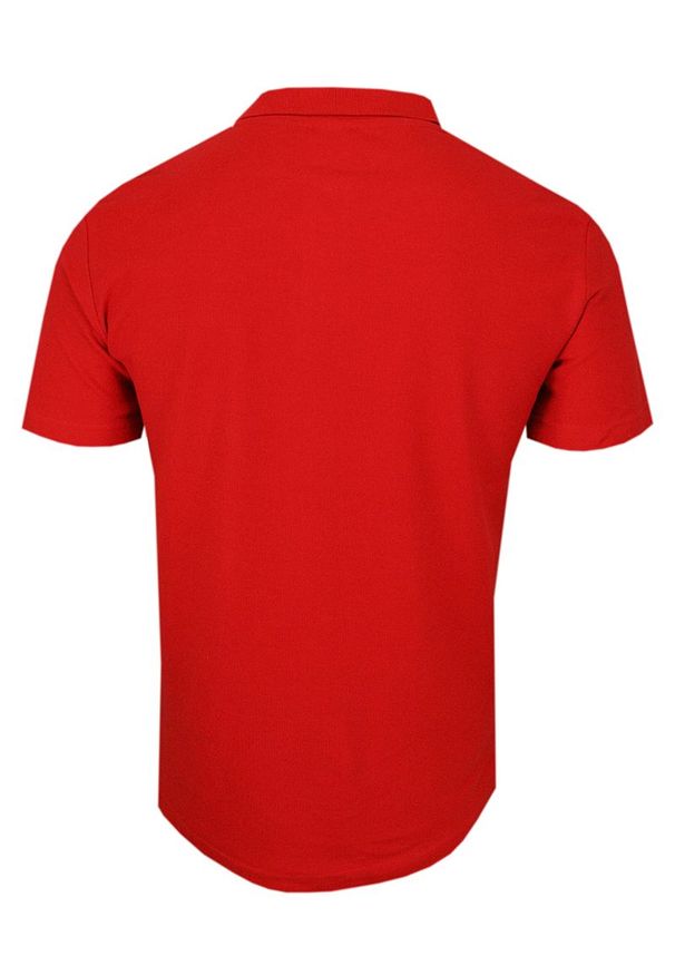 Czerwony t-shirt Stedman z krótkim rękawem, casualowy, krótki