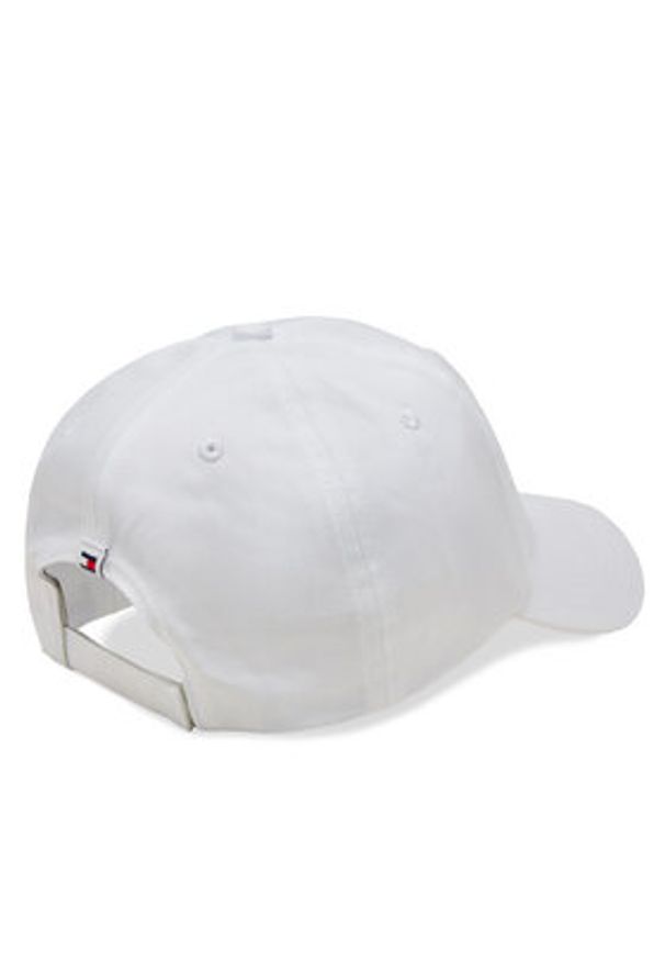 TOMMY HILFIGER - Tommy Hilfiger Czapka z daszkiem Linear Logo AM0AM12024 Biały. Kolor: biały. Materiał: bawełna
