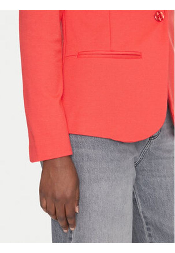 Fransa Marynarka 20605896 Czerwony Regular Fit. Kolor: czerwony. Materiał: syntetyk