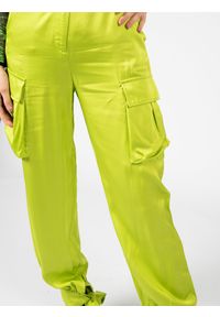 Pinko Spodnie "Panciotto" | 102639 A1AV | Kobieta | Zielony. Stan: podwyższony. Kolor: zielony. Materiał: wiskoza. Styl: retro, klasyczny, elegancki #2