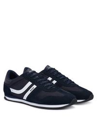 BOSS Sneakersy Levon 50568468 Granatowy. Kolor: niebieski. Materiał: skóra, zamsz #5