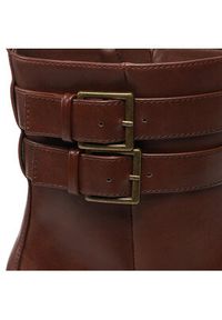 Jenny Fairy Botki PLATFORM-01KW Brązowy. Kolor: brązowy. Materiał: skóra. Obcas: na platformie #6