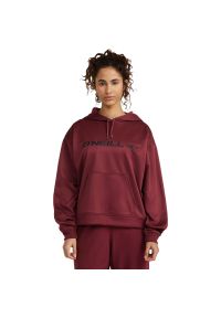 Bluza z kapturem damskie O'Neill Rutile Hoodie Fleece. Typ kołnierza: kaptur. Kolor: czerwony. Materiał: poliester, materiał #1