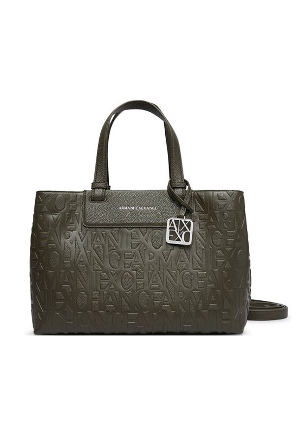 Armani Exchange Torebka XW001222 AF15774 U7043 Zielony. Kolor: zielony. Materiał: skórzane