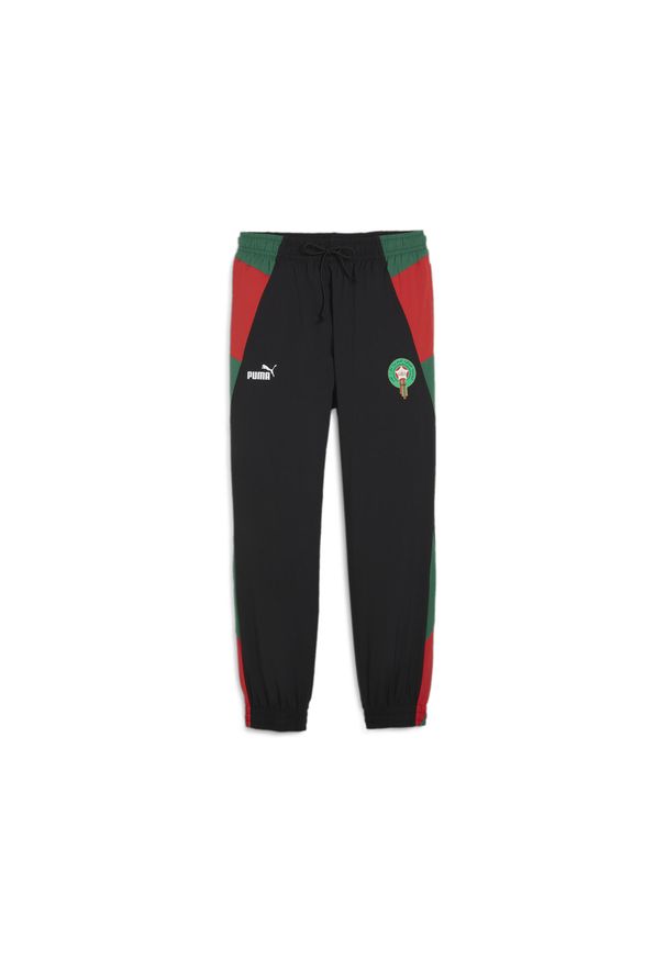 Puma - Spodnie dresowe Maroc 2023. Kolor: czerwony, wielokolorowy, czarny, zielony. Materiał: dresówka
