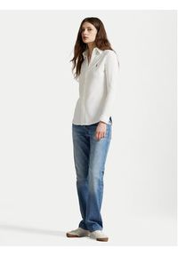 Polo Ralph Lauren Koszula Heidi 211664427003 Biały Slim Fit. Typ kołnierza: polo. Kolor: biały. Materiał: bawełna