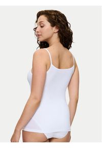Triumph Top Sense Of Cotton 10224958 Biały Slim Fit. Kolor: biały. Materiał: bawełna #4