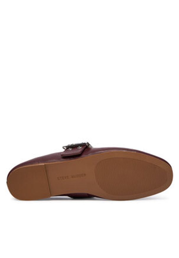 Steve Madden Baleriny Atlantica SM11004770 Bordowy. Kolor: czerwony. Materiał: zamsz, skóra