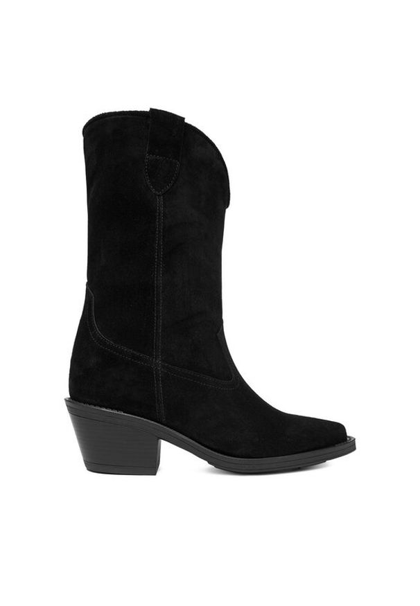 Badura Kowbojki EO-CAMILA-5031 Czarny. Kolor: czarny. Materiał: zamsz, skóra