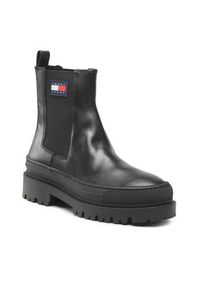 Tommy Jeans Sztyblety Foxing Detail Chelsea Boot EM0EM01062 Czarny. Kolor: czarny. Materiał: skóra #7