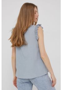 Answear Lab koszula bawełniana damska. Kolor: niebieski. Materiał: bawełna. Styl: wakacyjny