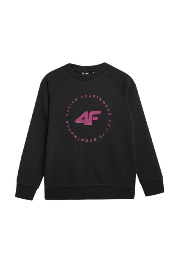 4f - Bluza Dziecięca 4F. Kolor: czarny