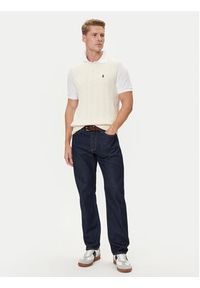 Polo Ralph Lauren Sweter 710979113003 Écru Regular Fit. Typ kołnierza: polo. Materiał: bawełna #9