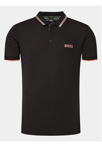 BOSS - Boss Polo Paddy Pro 50469102 Czarny Regular Fit. Typ kołnierza: polo. Kolor: czarny. Materiał: syntetyk #3