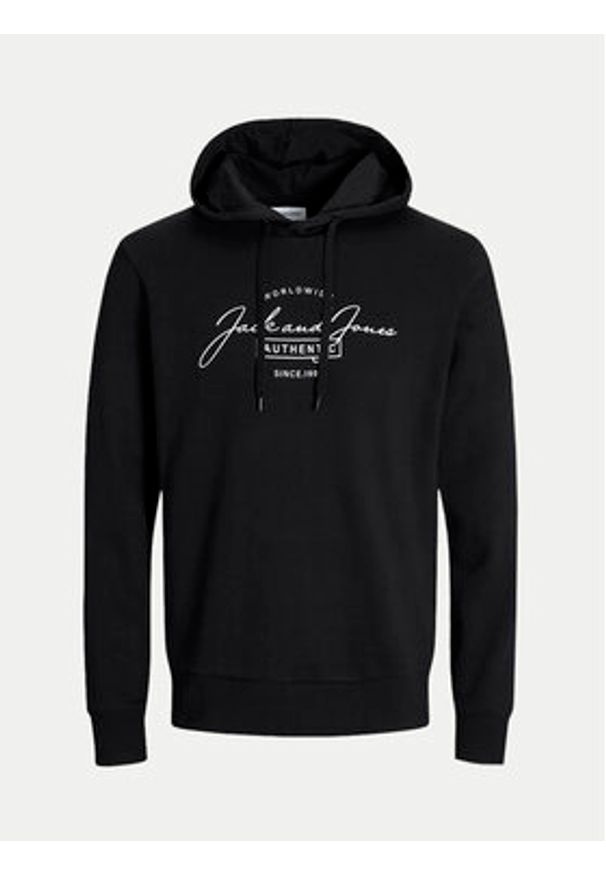 Jack & Jones - Jack&Jones Dres Ferris 12266296 Czarny Standard Fit. Kolor: czarny. Materiał: bawełna, syntetyk