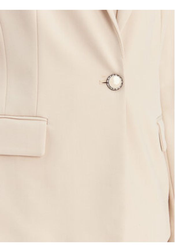 Guess Marynarka W6RN54 KCMU2 Beżowy Regular Fit. Kolor: beżowy. Materiał: syntetyk