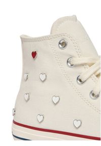 Converse Trampki Chuck Taylor All Star Hearts A19055C Biały. Kolor: biały. Materiał: materiał #4