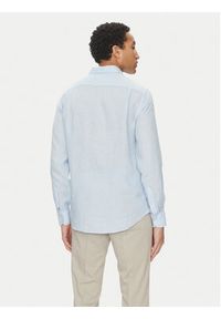 PAUL & SHARK - Paul&Shark Koszula 25413180CF Błękitny Regular Fit. Kolor: niebieski. Materiał: len #5