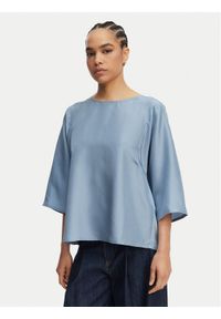 Weekend Max Mara Bluzka Fastoso 2615941032 Niebieski Relaxed Fit. Kolor: niebieski. Materiał: jedwab #1