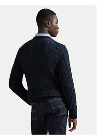 Polo Ralph Lauren Sweter 710775885001 Granatowy Regular Fit. Typ kołnierza: polo. Kolor: niebieski. Materiał: bawełna #3