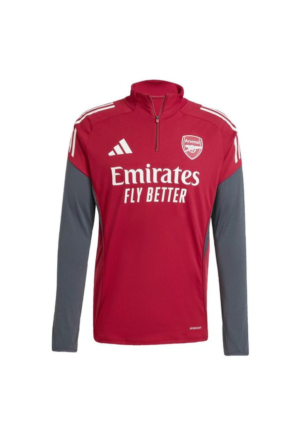 Adidas - Koszulka treningowa Arsenal Tiro 25 Competition. Kolor: czerwony, brązowy, wielokolorowy, szary. Materiał: dresówka. Sport: piłka nożna
