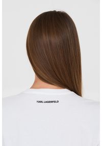 Karl Lagerfeld - KARL LAGERFELD Biały t-shirt Karl. Kolor: biały. Materiał: bawełna #3