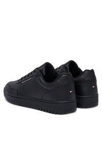 TOMMY HILFIGER - Tommy Hilfiger Sneakersy Th Basket Core Leather FM0FM05927 Czarny. Kolor: czarny. Materiał: skóra #6