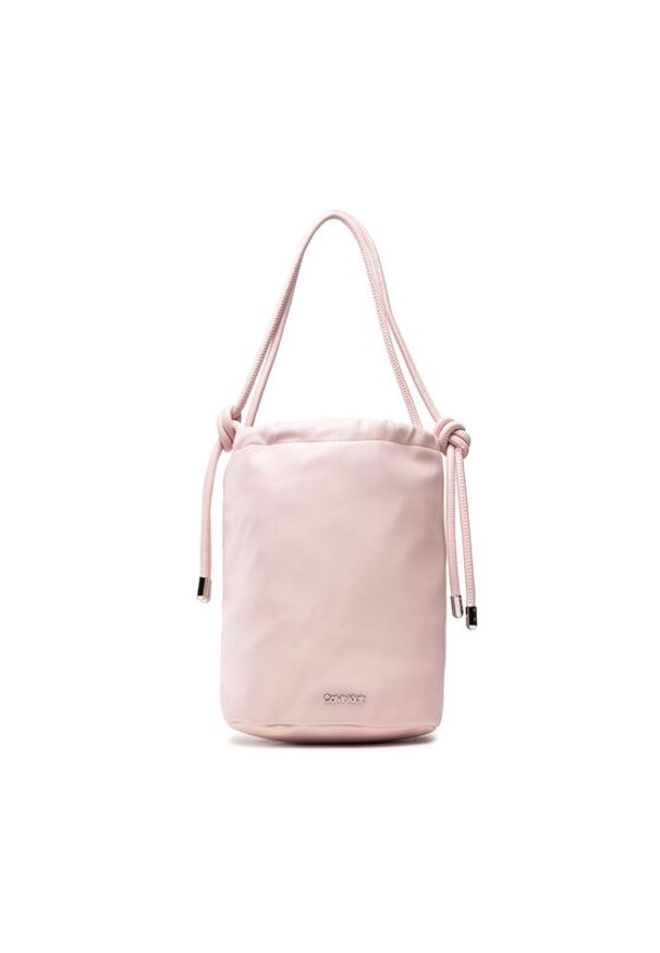 Calvin Klein Torebka Roped Bucket Bag K60K609003 Różowy. Kolor: różowy. Materiał: skórzane