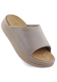 Big-Star - Klapki damskie na platformie basenowe plażowe beżowe Big Star SS274424. Okazja: na plażę. Kolor: beżowy. Materiał: tworzywo sztuczne. Obcas: na platformie. Styl: casual #1