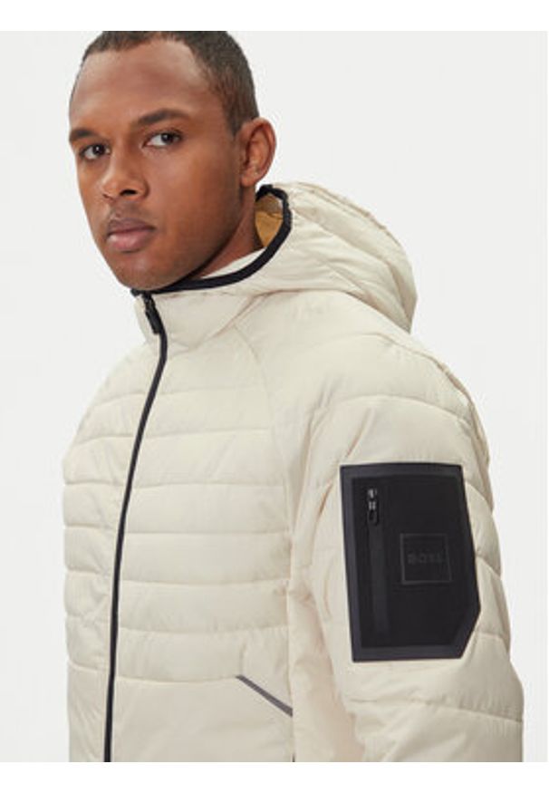 BOSS Kurtka przejściowa Ow Urbanex JT HD 50549181 Beżowy Regular Fit. Kolor: beżowy. Materiał: syntetyk