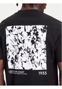 Lacoste T-Shirt TH9880 Czarny Classic Fit. Kolor: czarny. Materiał: bawełna #3