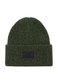 Ochnik - Zielona czapka zimowa męska. Kolor: zielony. Materiał: akryl. Sezon: zima
