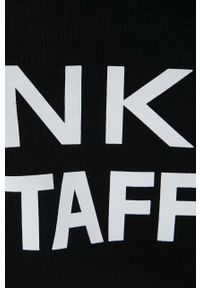 Pinko bluza damska kolor czarny z kapturem gładka. Typ kołnierza: kaptur. Kolor: czarny. Materiał: materiał. Wzór: gładki #6