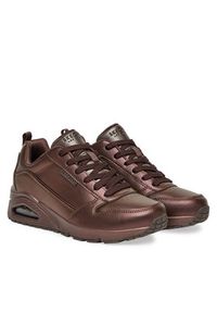 skechers - Skechers Sneakersy Uno - Galactic Gal 177104/CHOC Brązowy. Kolor: brązowy. Materiał: skóra #3