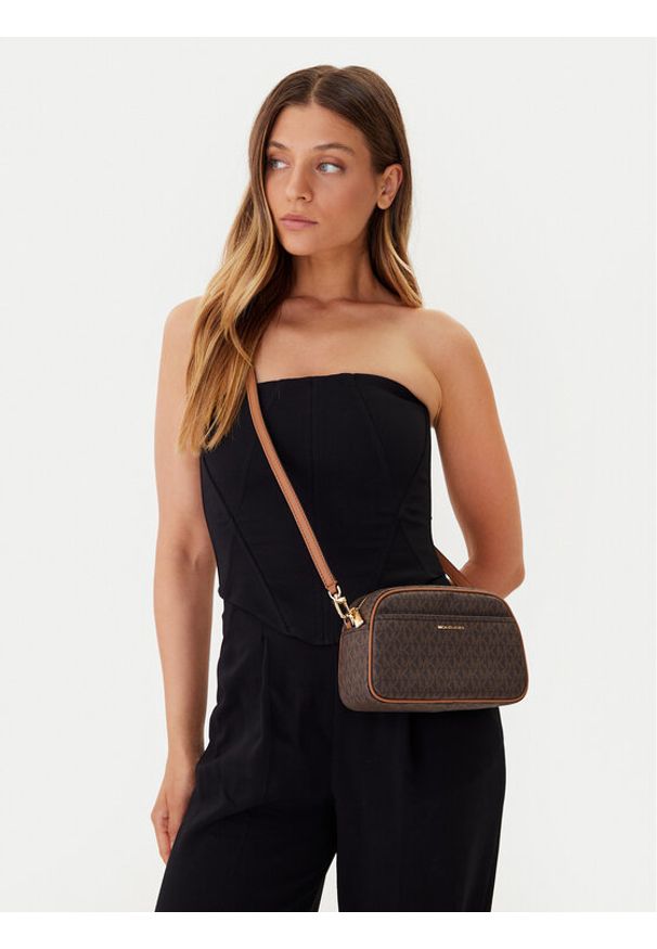 MICHAEL Michael Kors Torebka 32F5GJ6C5B Brązowy. Kolor: brązowy. Materiał: skórzane