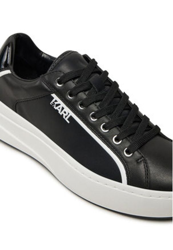 Karl Lagerfeld - KARL LAGERFELD Sneakersy KL54020 Czarny. Kolor: czarny. Materiał: skóra
