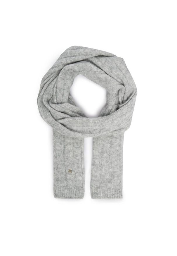 TOMMY HILFIGER - Tommy Hilfiger Szalik Timeless AW0AW16655 Szary. Kolor: szary. Materiał: akryl