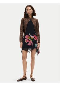 Desigual Sukienka letnia Nala 26SWVW46 Czarny Slim Fit. Kolor: czarny. Materiał: syntetyk. Sezon: lato #4
