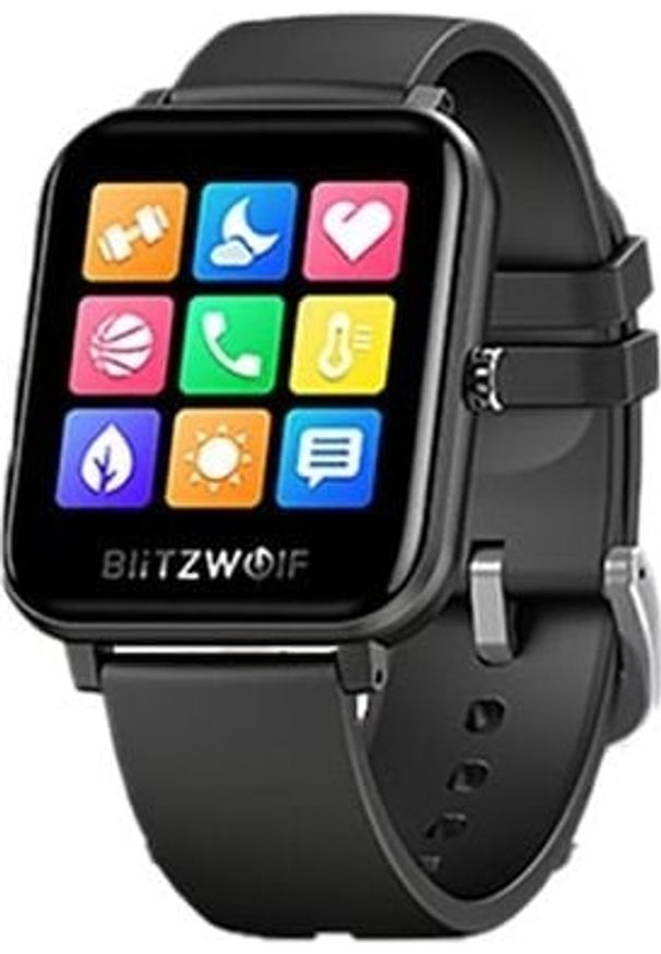 BlitzWolf - Smartwatch Blitzwolf BW-GTC Czarny (BLZ364). Rodzaj zegarka: smartwatch. Kolor: czarny