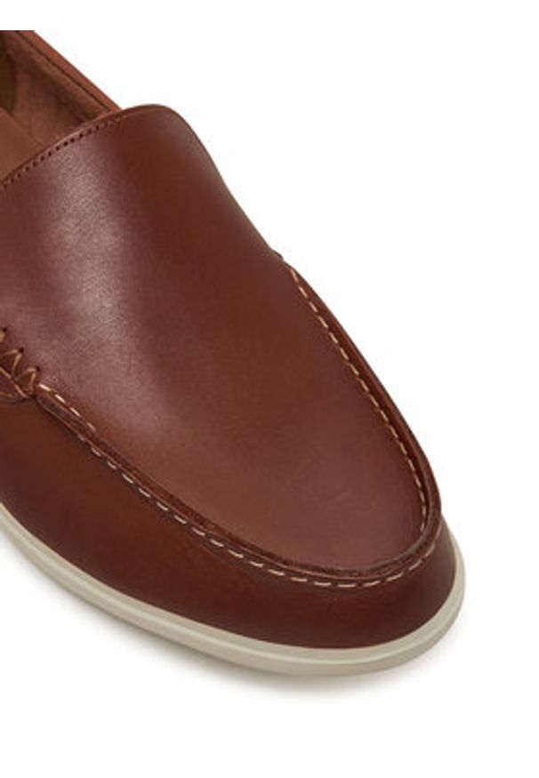 Clarks Mokasyny Bratton Loafer 26181279 Brązowy. Kolor: brązowy. Materiał: skóra