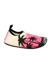 Buty neopronowe do wody ProWater czarne różowe czarne. Kolor: czarny, różowy, wielokolorowy. Materiał: tkanina. Sport: pływanie #3