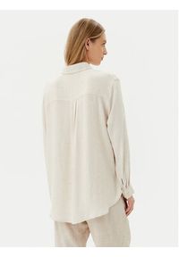only - ONLY Koszula Siesta 15347208 Beżowy Oversize. Kolor: beżowy. Materiał: wiskoza #2