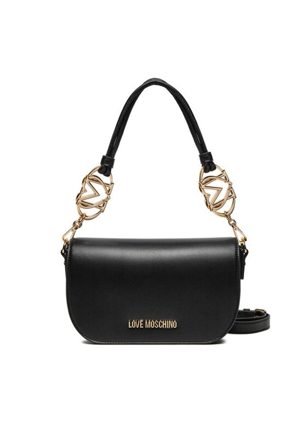 Love Moschino - LOVE MOSCHINO Torebka JC4049PP1MLF0000 Czarny. Kolor: czarny. Materiał: skórzane