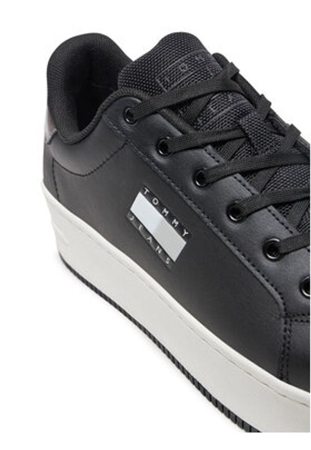 Tommy Jeans Sneakersy EN0EN02711 Czarny. Kolor: czarny. Materiał: skóra