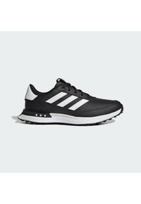 Adidas - Buty S2G Spikeless Leather 24 Golf. Kolor: czarny, niebieski, wielokolorowy, biały. Materiał: skóra. Szerokość cholewki: normalna. Sport: golf
