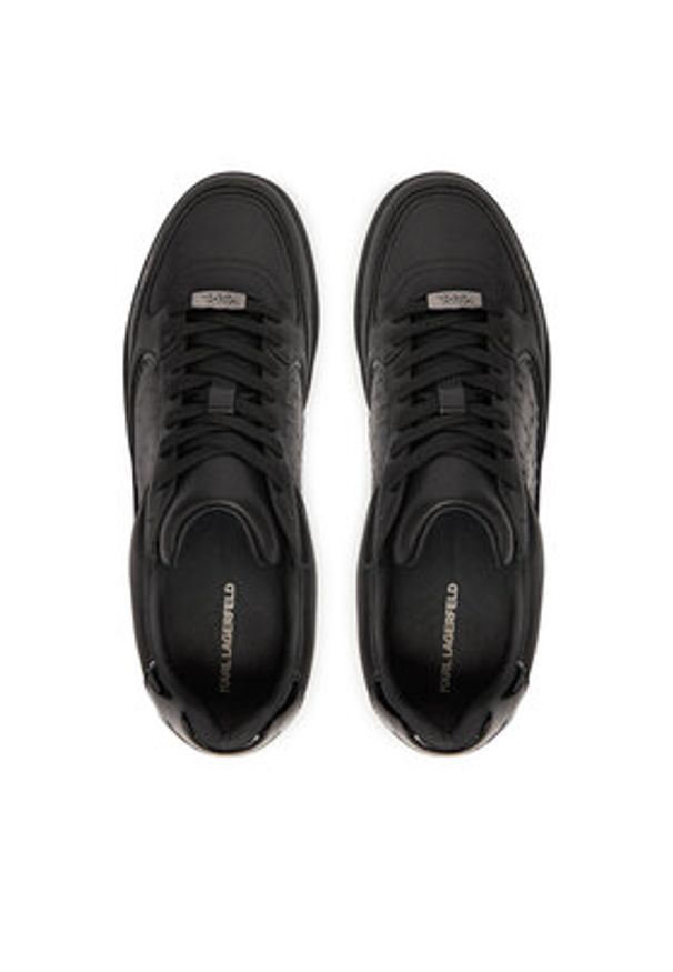 Karl Lagerfeld - KARL LAGERFELD Sneakersy KL53019 Czarny. Kolor: czarny. Materiał: skóra