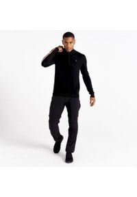 DARE 2B - Sweter turystyczny męski Dare2b Dutiful II 1/2 Zip. Okazja: na spacer. Kolor: czarny. Materiał: polar, dzianina. Styl: sportowy #2