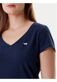 Mustang T-Shirt Beverly 1016517 Granatowy Slim Fit. Kolor: niebieski. Materiał: bawełna #8