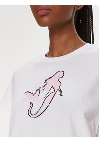 Pinko T-Shirt 100789 A1OC Biały Regular Fit. Kolor: biały. Materiał: bawełna #4
